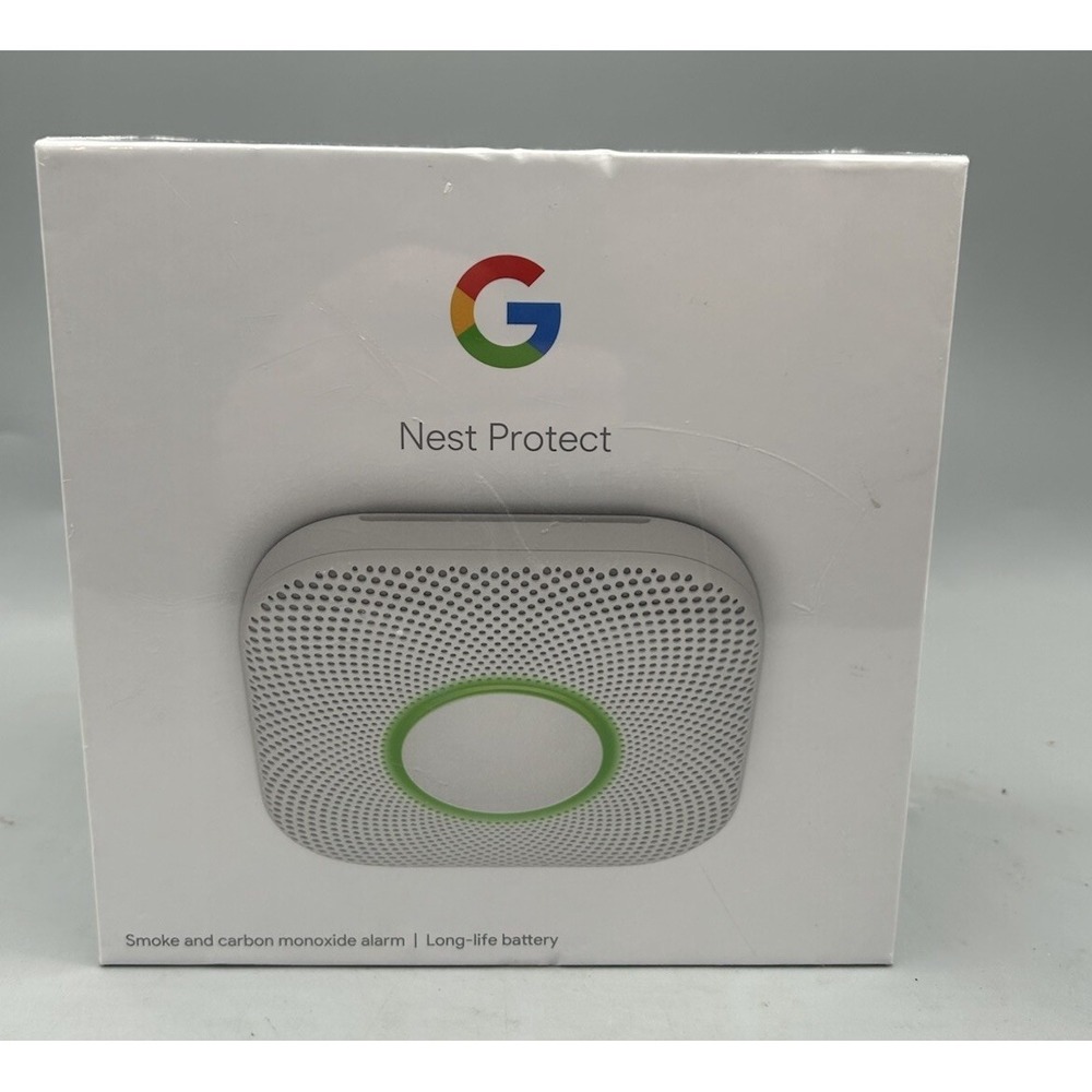 Google Nest Protect Battery Carbon Monoxide Smoke Detector - S3000BWES - Sealed